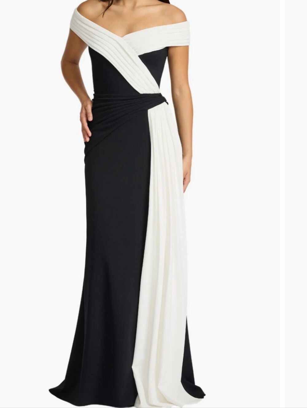 NEW....Tadashi Shoji Lohner Draped Sash Gown ..... Size XXL